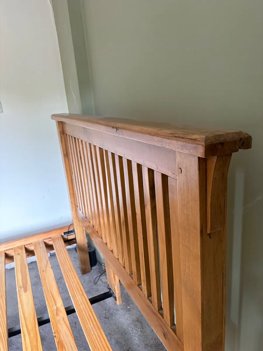 Bed frame solid oak - Image 2