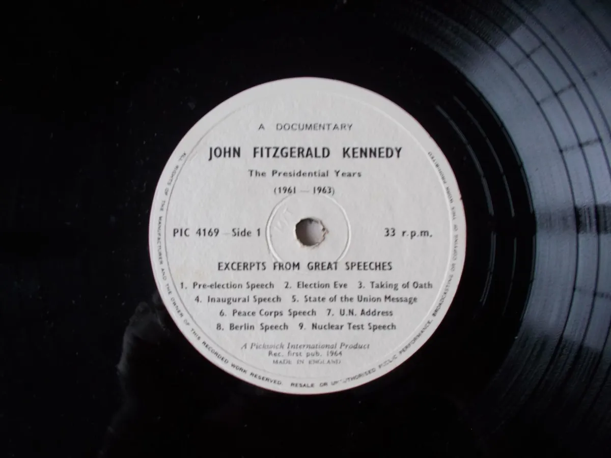 John Fitzgerald Kennedy Vinyl LP Record - Image 4