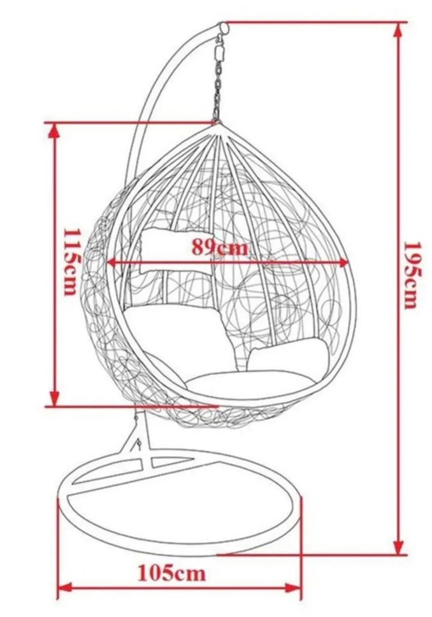 Egg chairs Brand New - Image 3