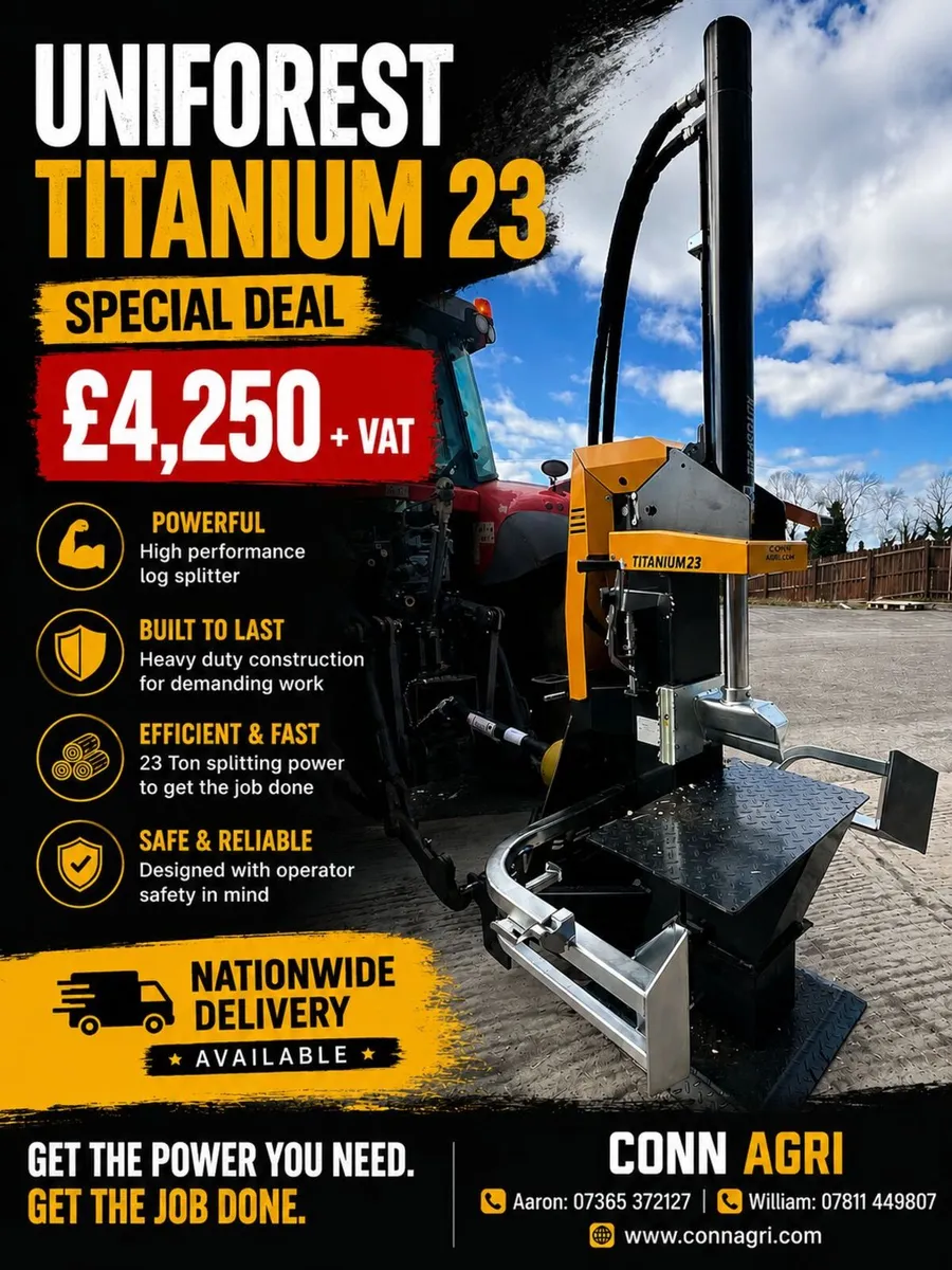 Uniforest Titanium 23 Log Splitter - Image 1