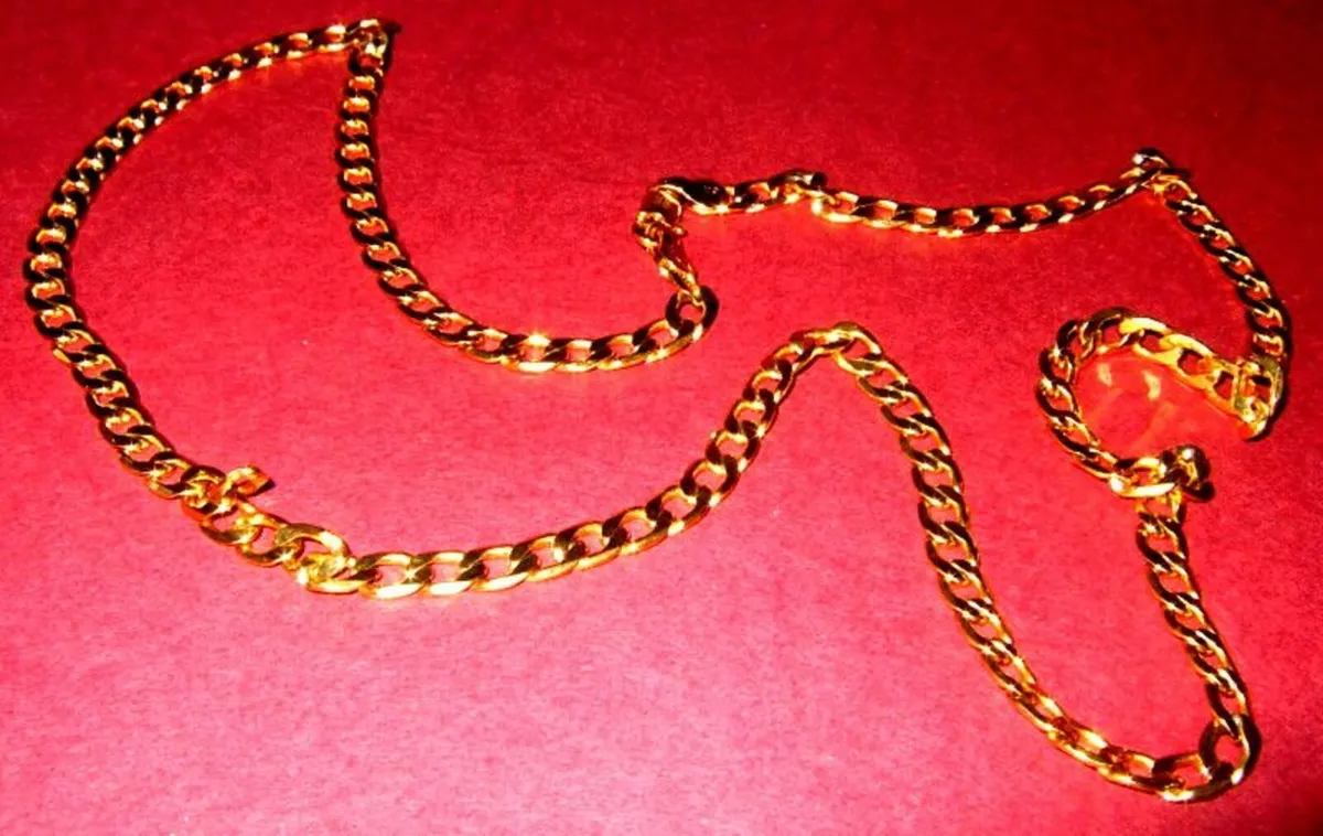 Vintage Hallmarked 9ct Gold 24" Necklace - Image 2