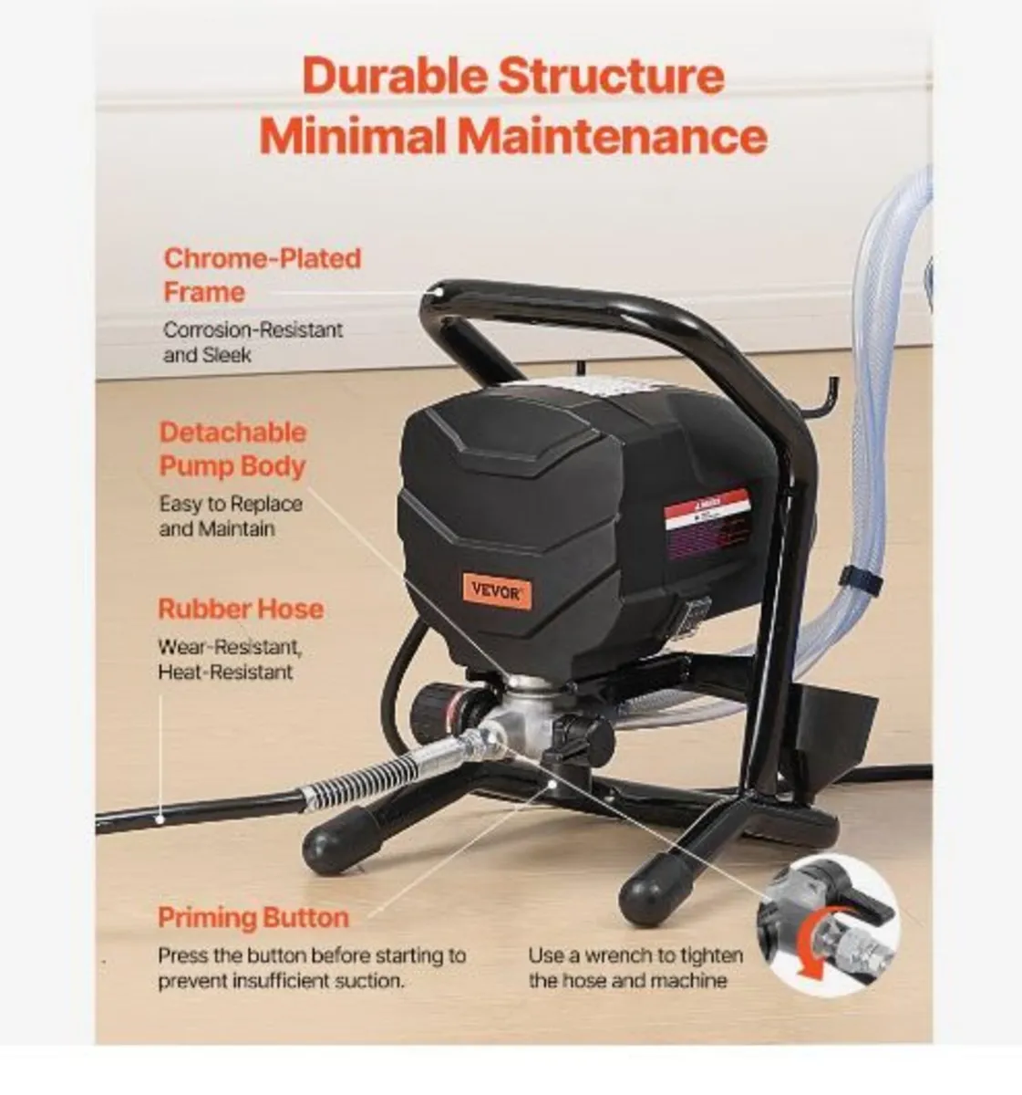 Stand Airless Paint Sprayer, 650W - Image 2