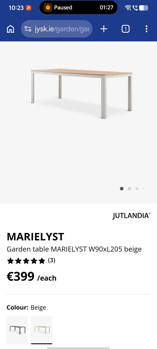 Large Brand new Garden Table - Image 1