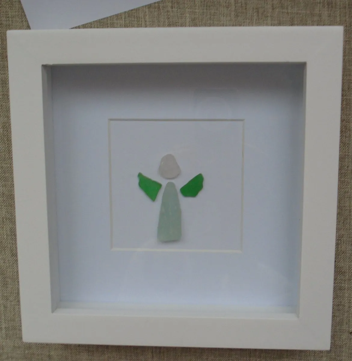 Seaglass angel picture, Home decor, Angel frame - Image 3