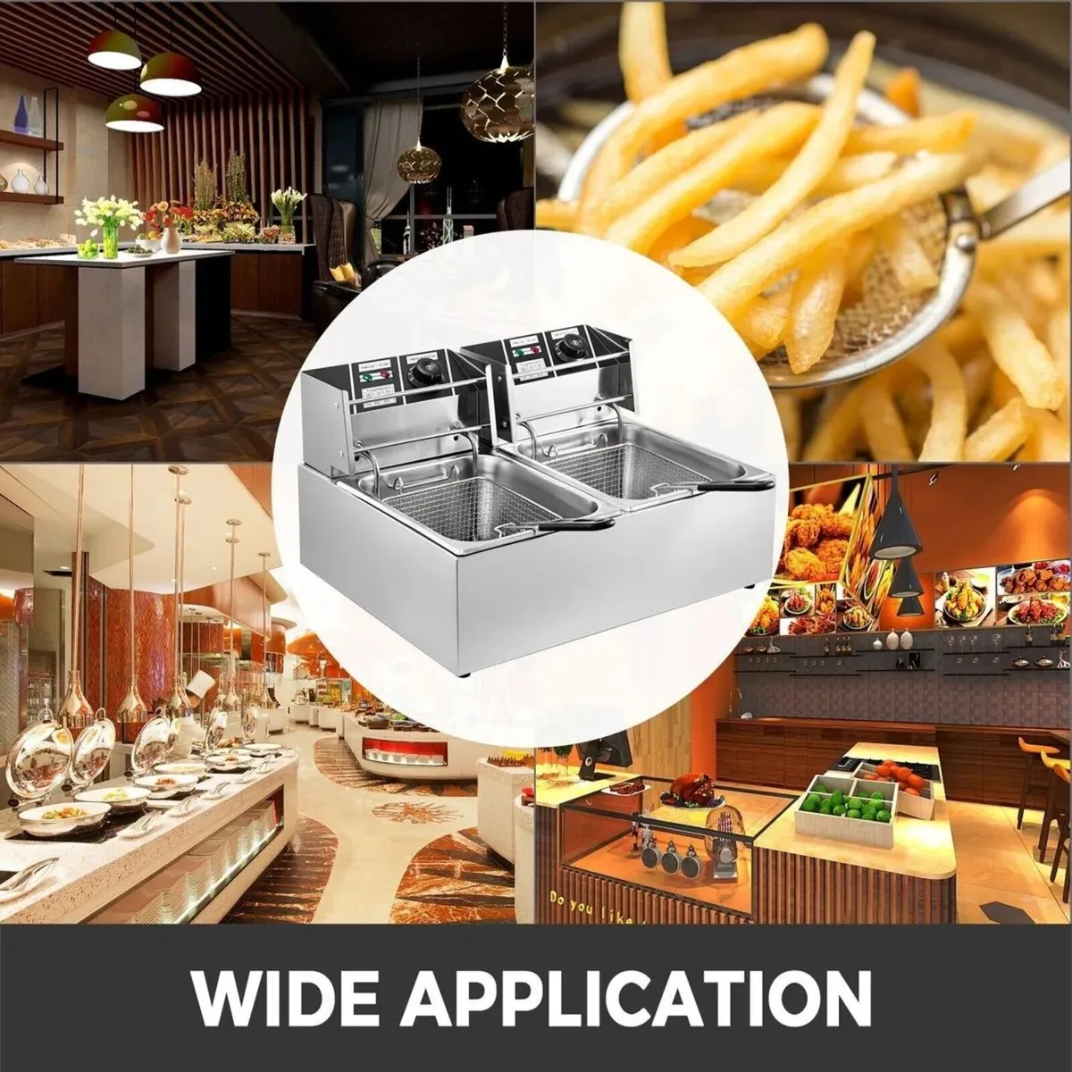 Commercial Deep Fryer 12L Electric Fast Heat - Image 3
