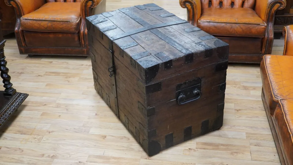 Iron-Bound Oak Trunk - Image 4