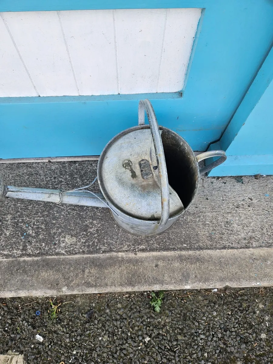 Vintage Aluminum Watering Can - Image 1