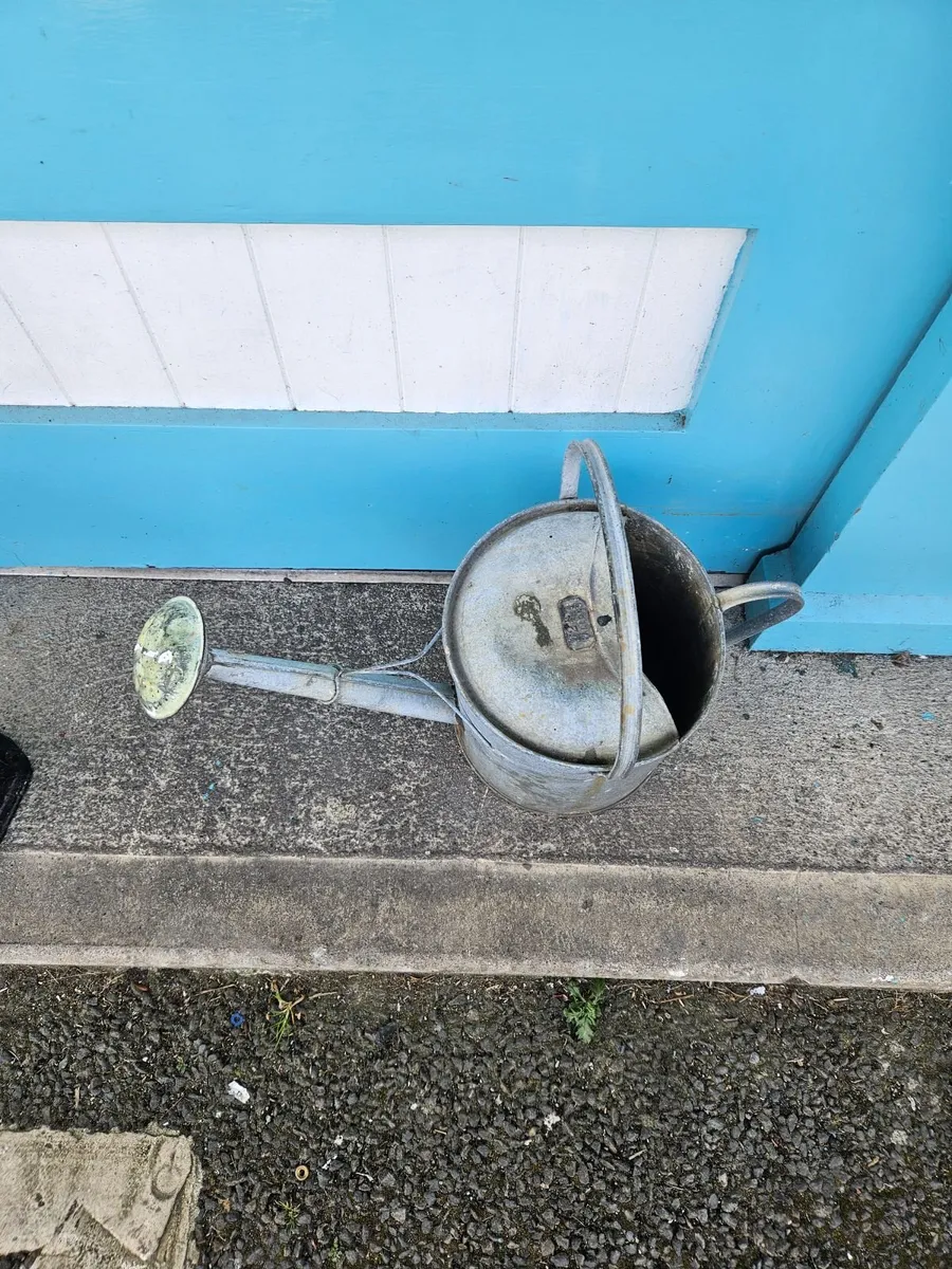Vintage Aluminum Watering Can - Image 2