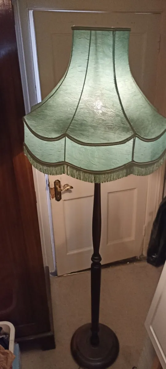 1950s  Mahogany Standard Lamp - Image 1