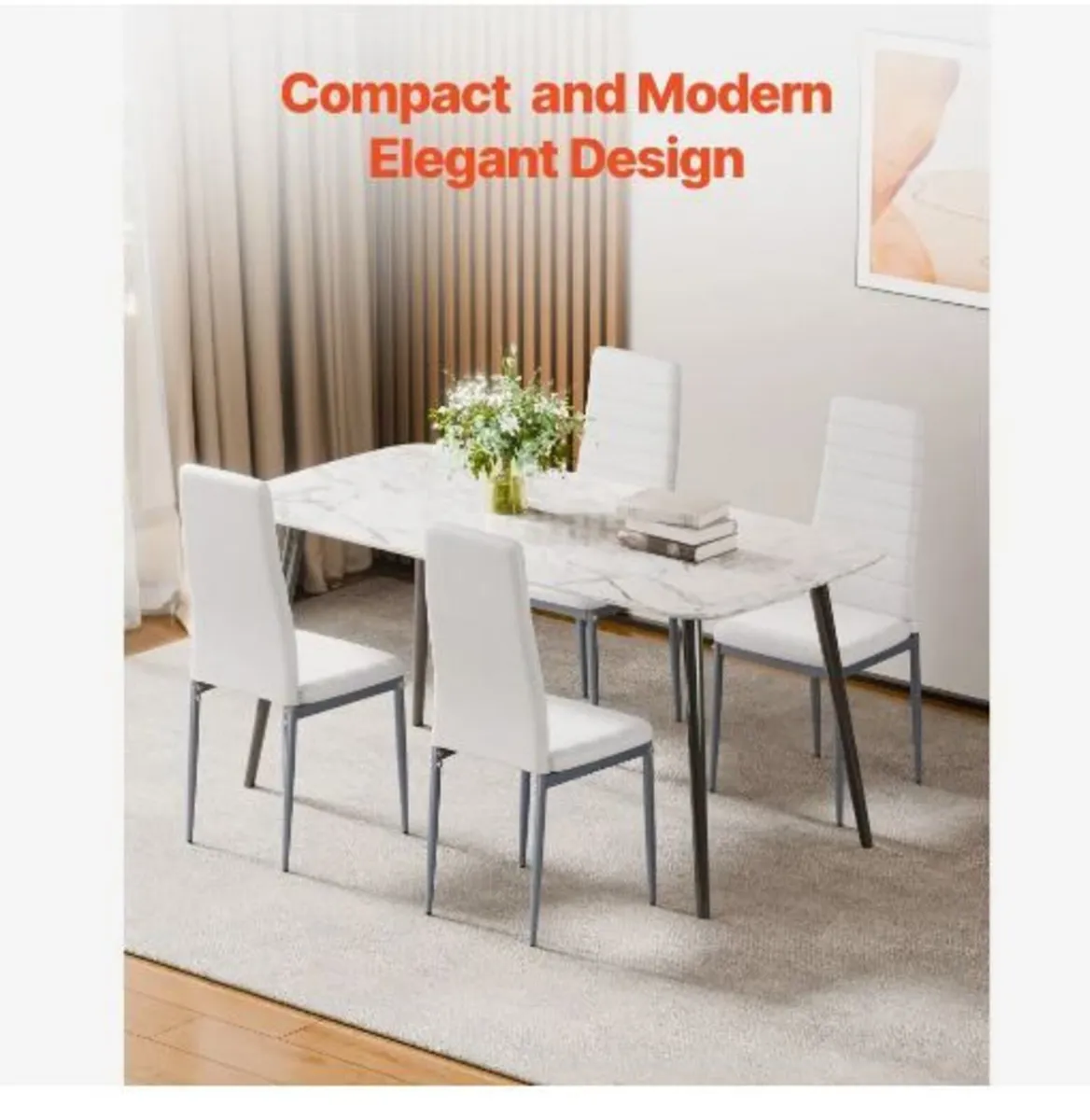 Modern Dining Room Accent Chairs Set of 4 - Image 2
