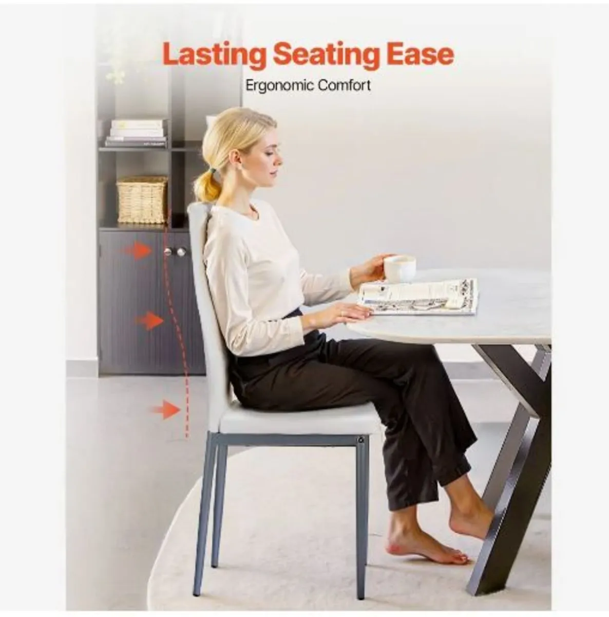 Modern Dining Room Accent Chairs Set of 4 - Image 3