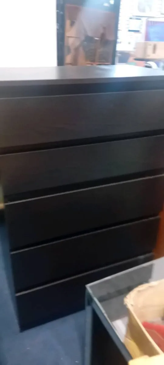Modern Black Chest Of Drawers