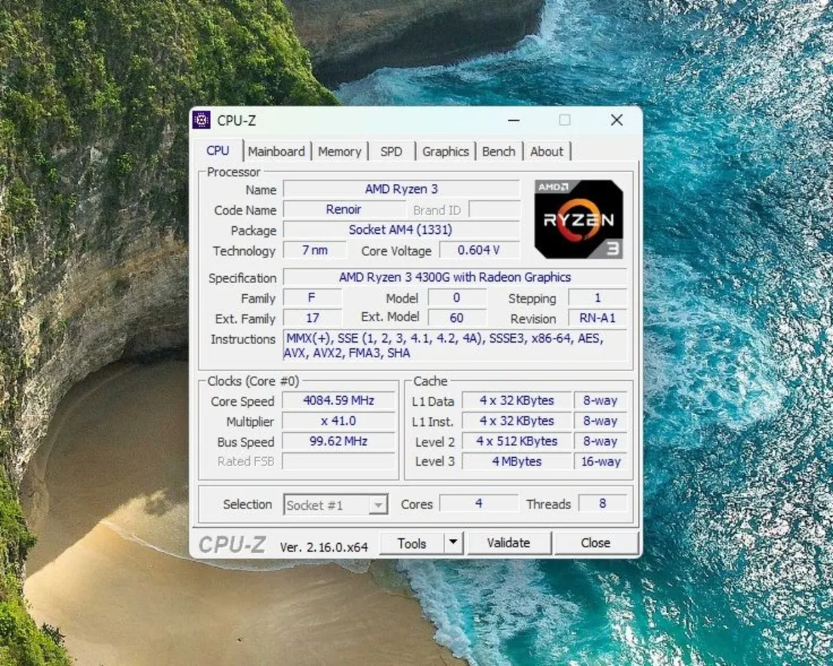 AMD Ryzen 3 4300G 16GB RAM 24" LCD Win 11 Wifi - Image 3