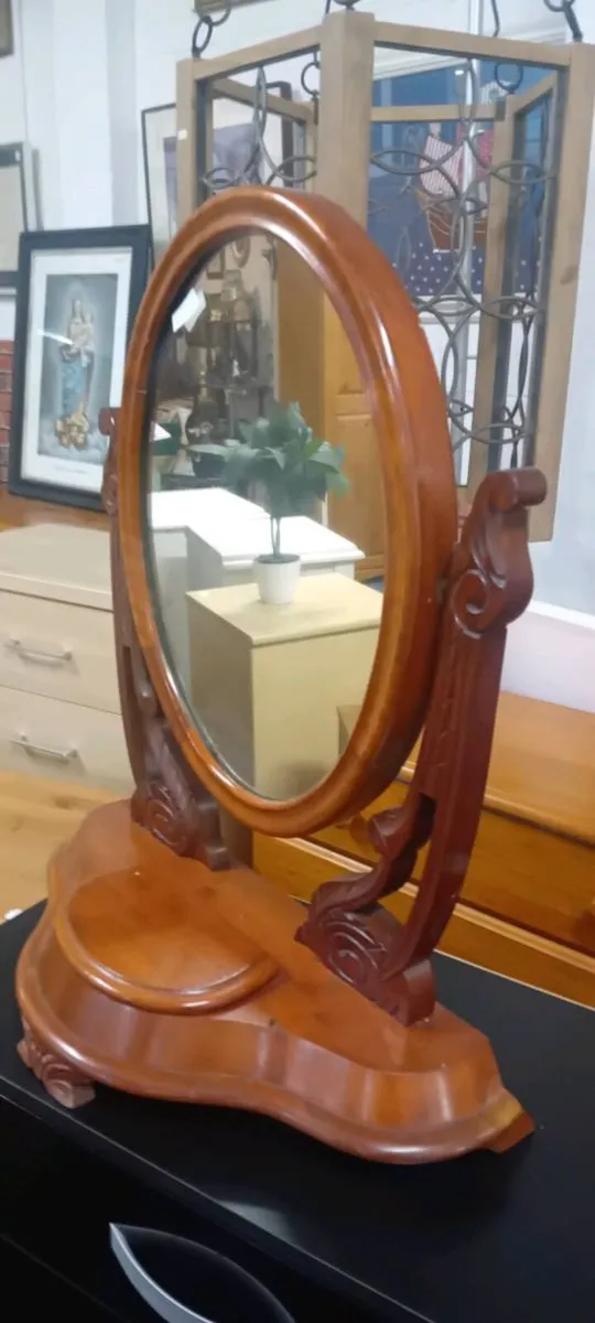 Edwardian Mahogany Dressing Table Mirror