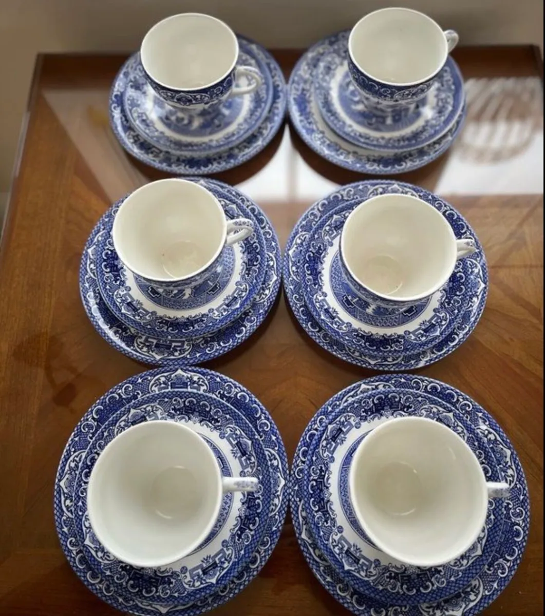 Vintage blue willow - Image 4