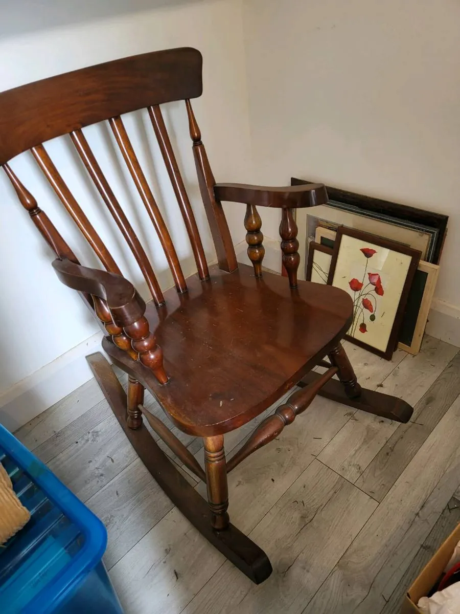 Mahogany Rocking Chair - Image 3