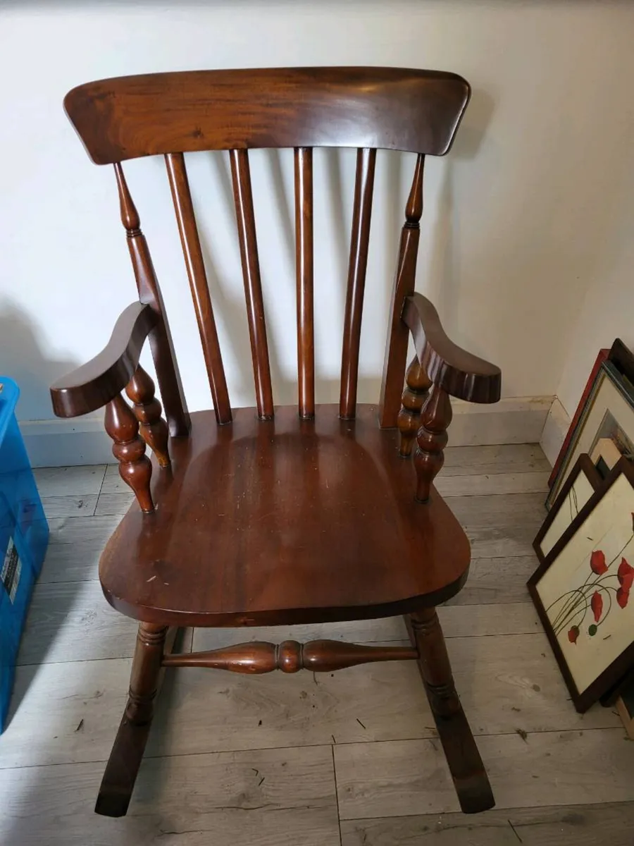 Mahogany Rocking Chair - Image 1