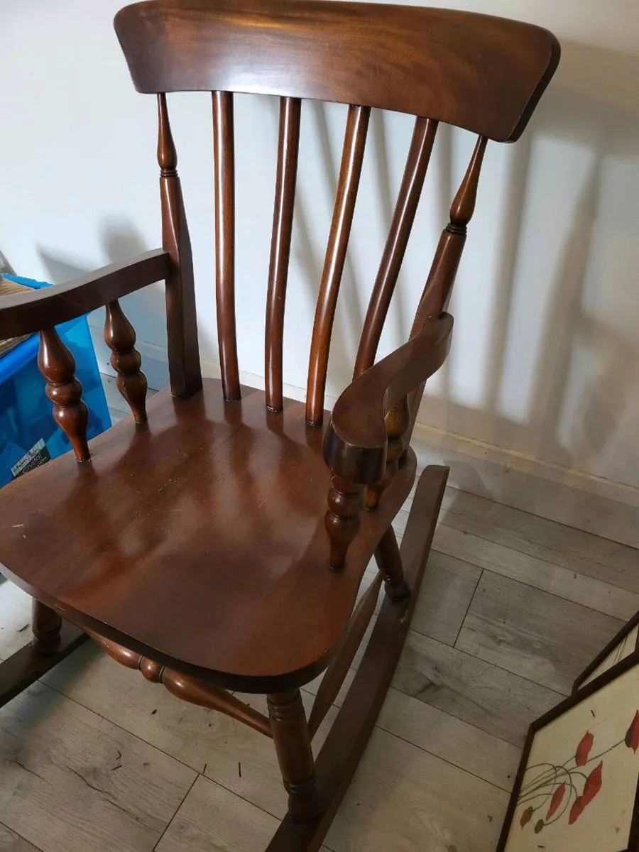 Mahogany Rocking Chair - Image 2