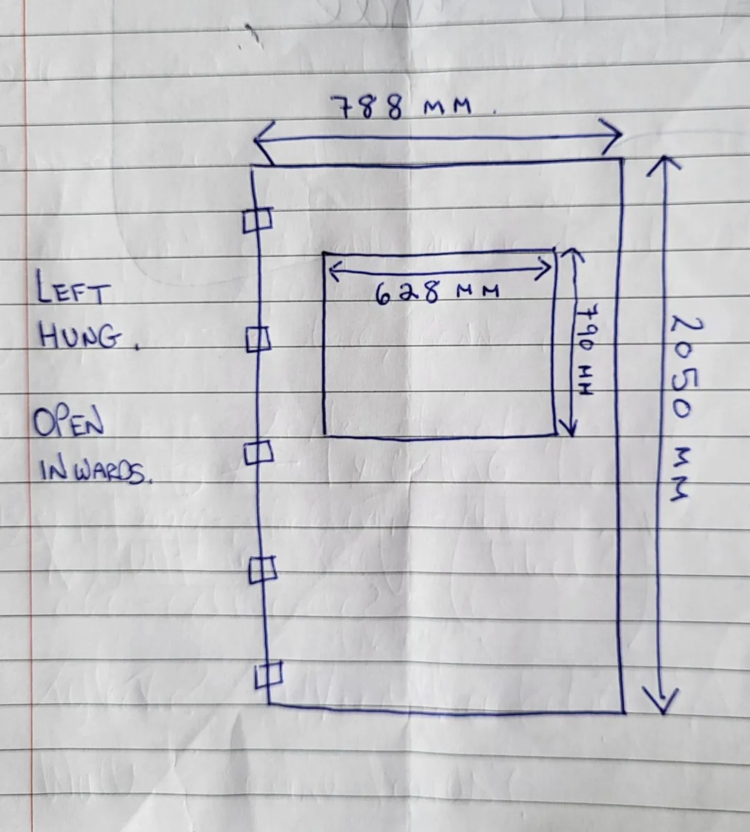 External Door. NO FRAME - Image 1