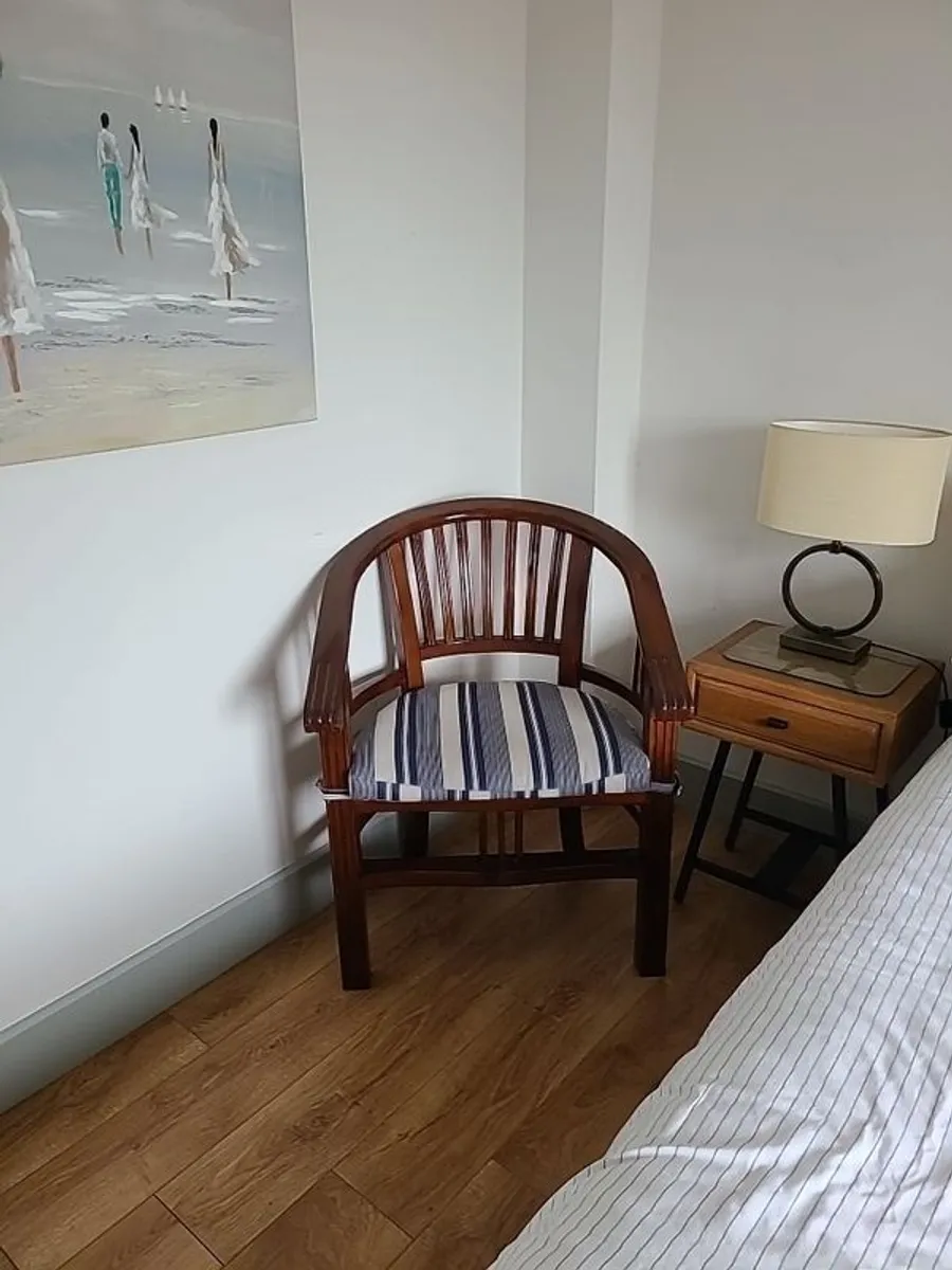 Large Wooden Tub Chair - Image 1