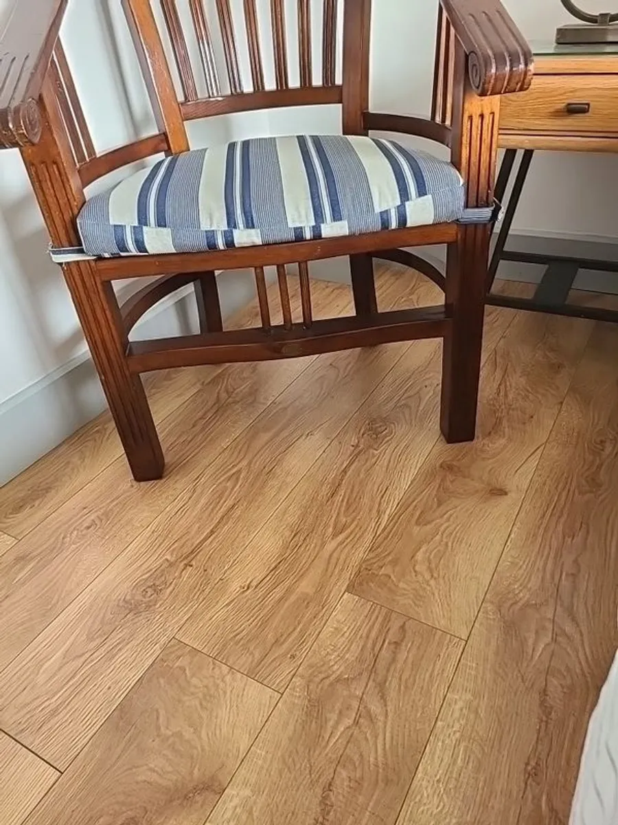 Large Wooden Tub Chair - Image 4