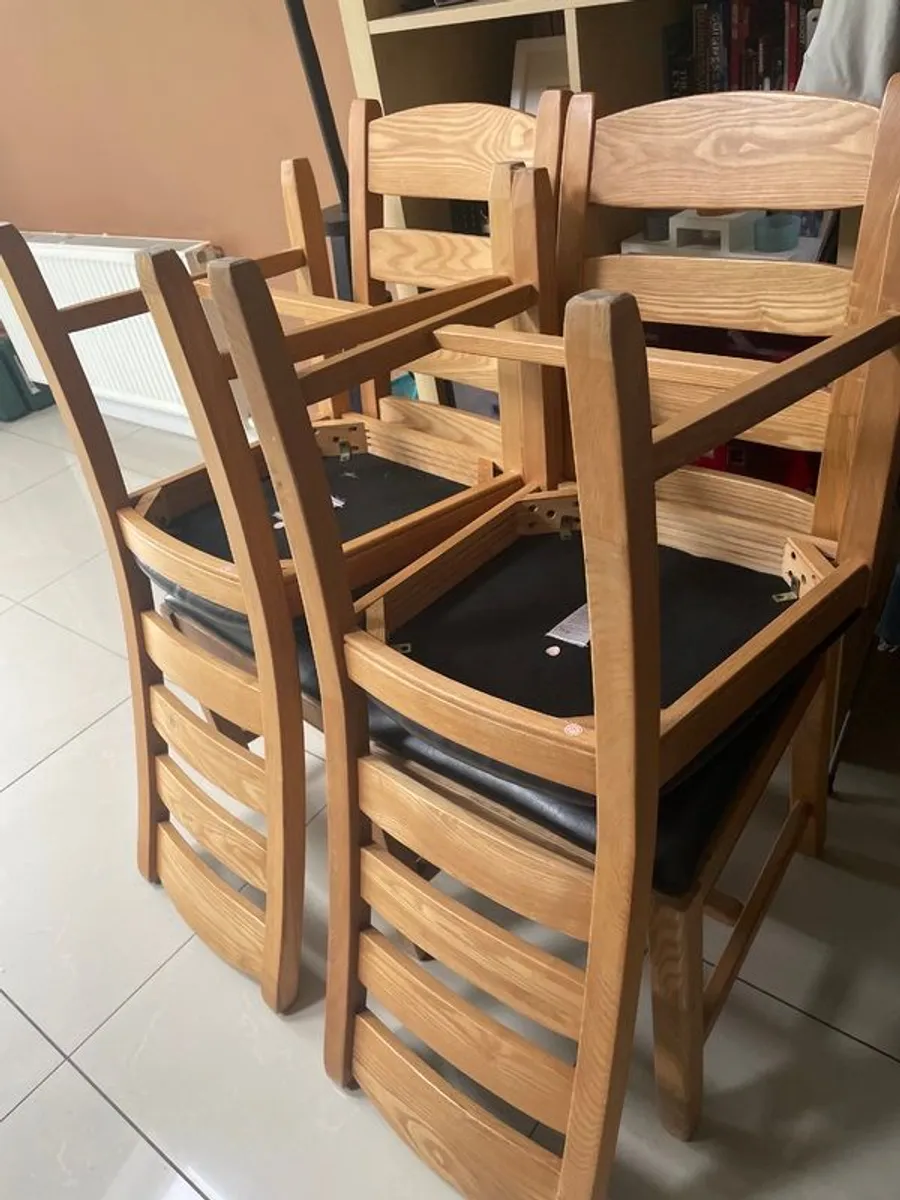 Dining chairs (6) for sale - Image 2