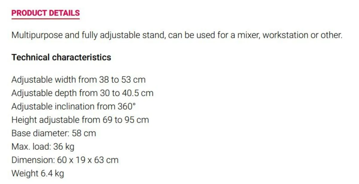 MS 400 Multipurpose Music Stand (eg. Mixer, Module - Image 2