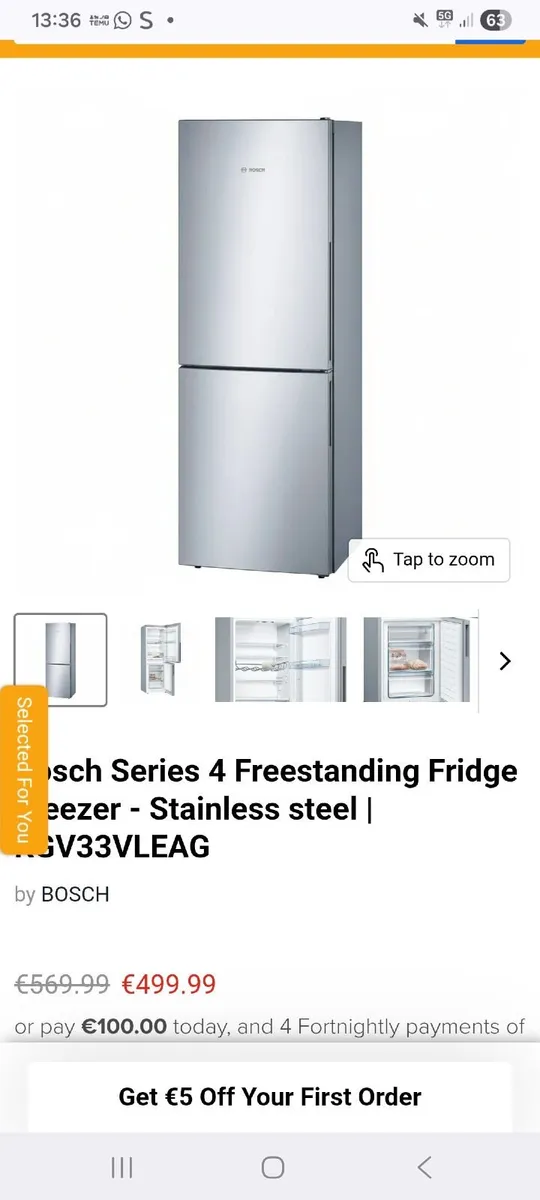 Bosch Series 4 Freestanding Fridge freezer - Image 4