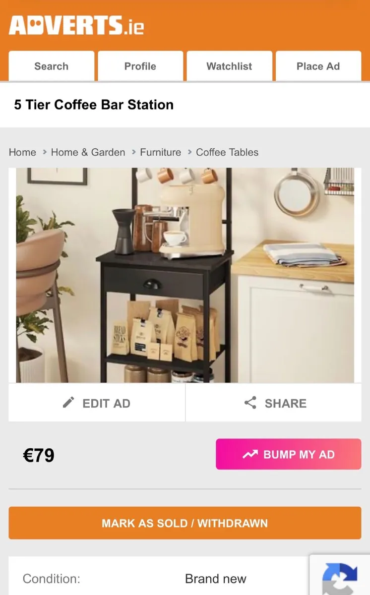 Coffe bar station