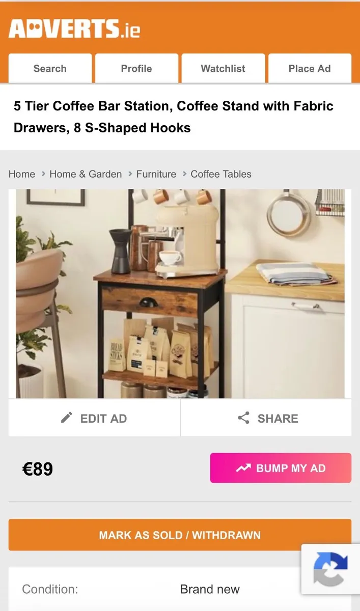 Coffe bar station