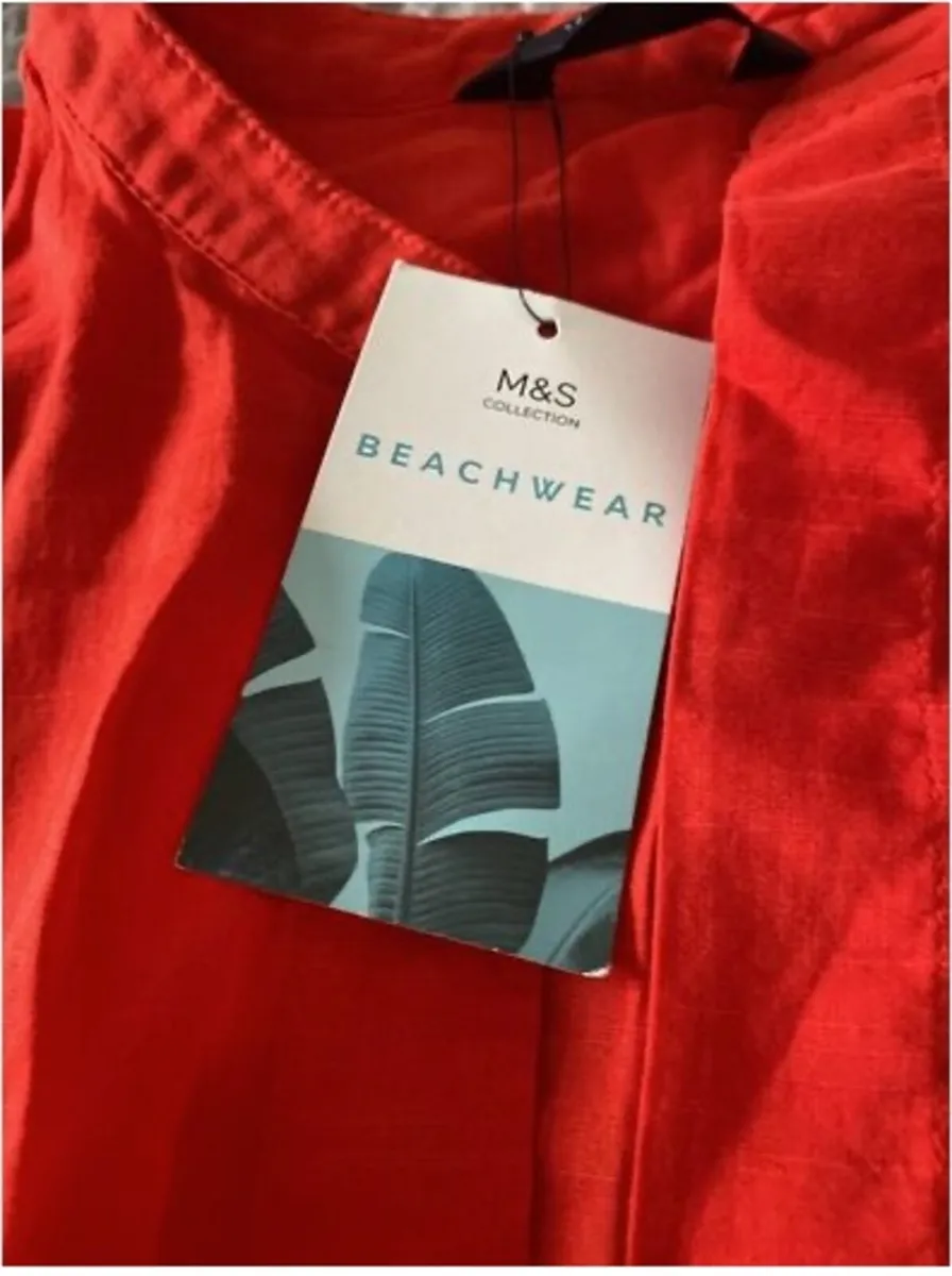 BNWT Marks and Spencer's Beach Shirt Size 12 UK - Image 4