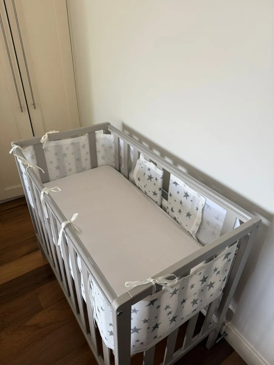 Baby Cot and mattress very clean condition - Image 2