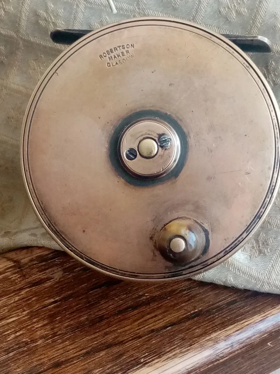 Vintage Brass salmon Reel - Image 4