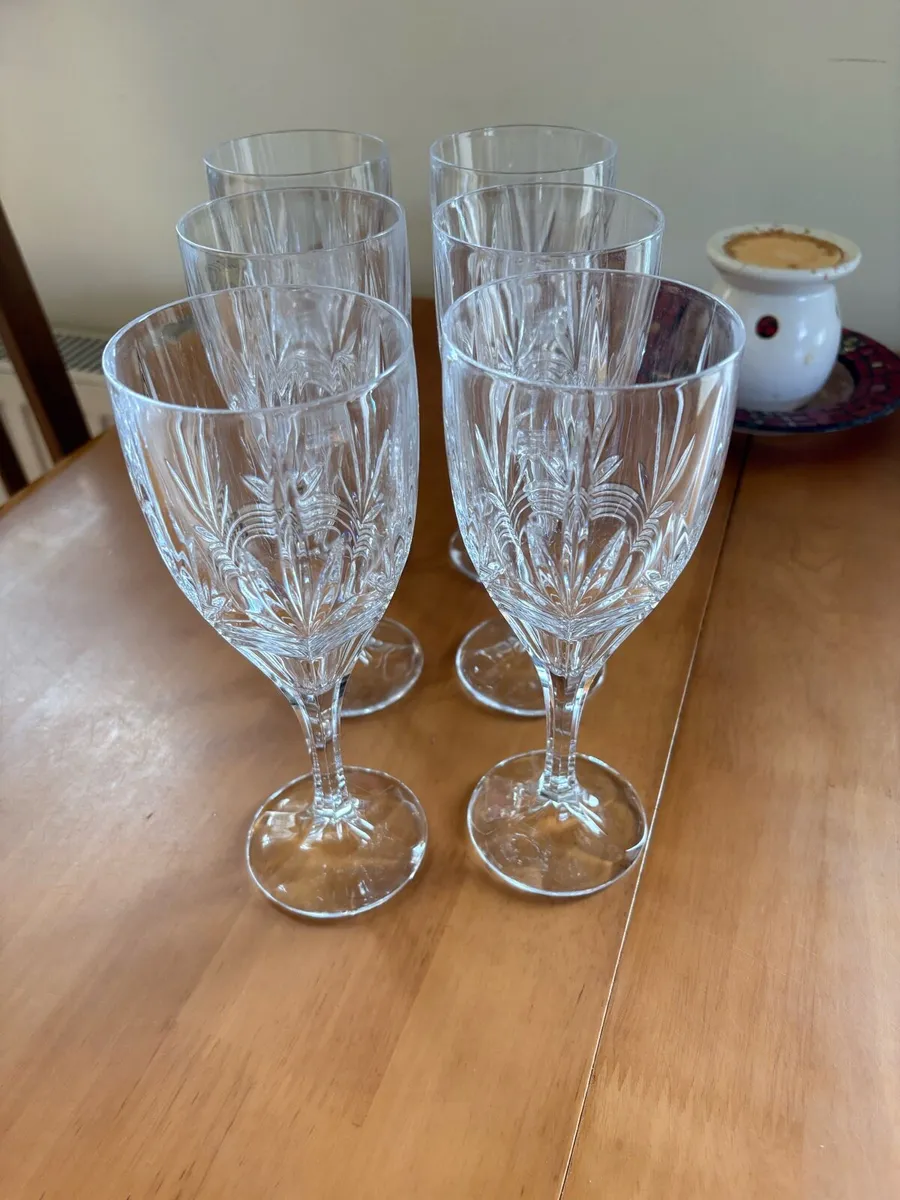 Galway crystal wine glasses - Image 3