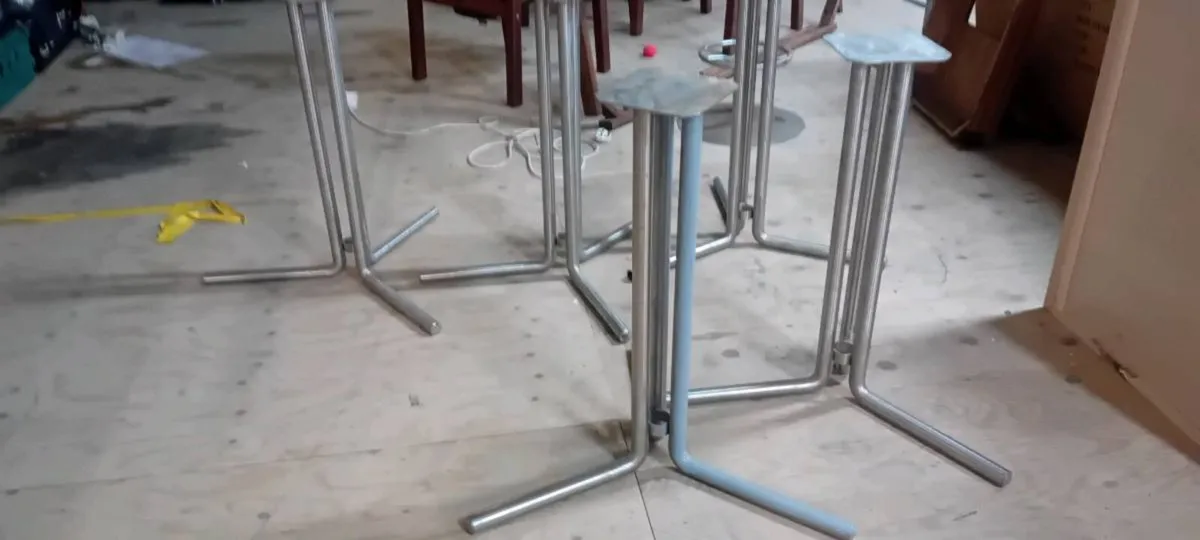 Stainless Steel Pub Table Bases - Image 1