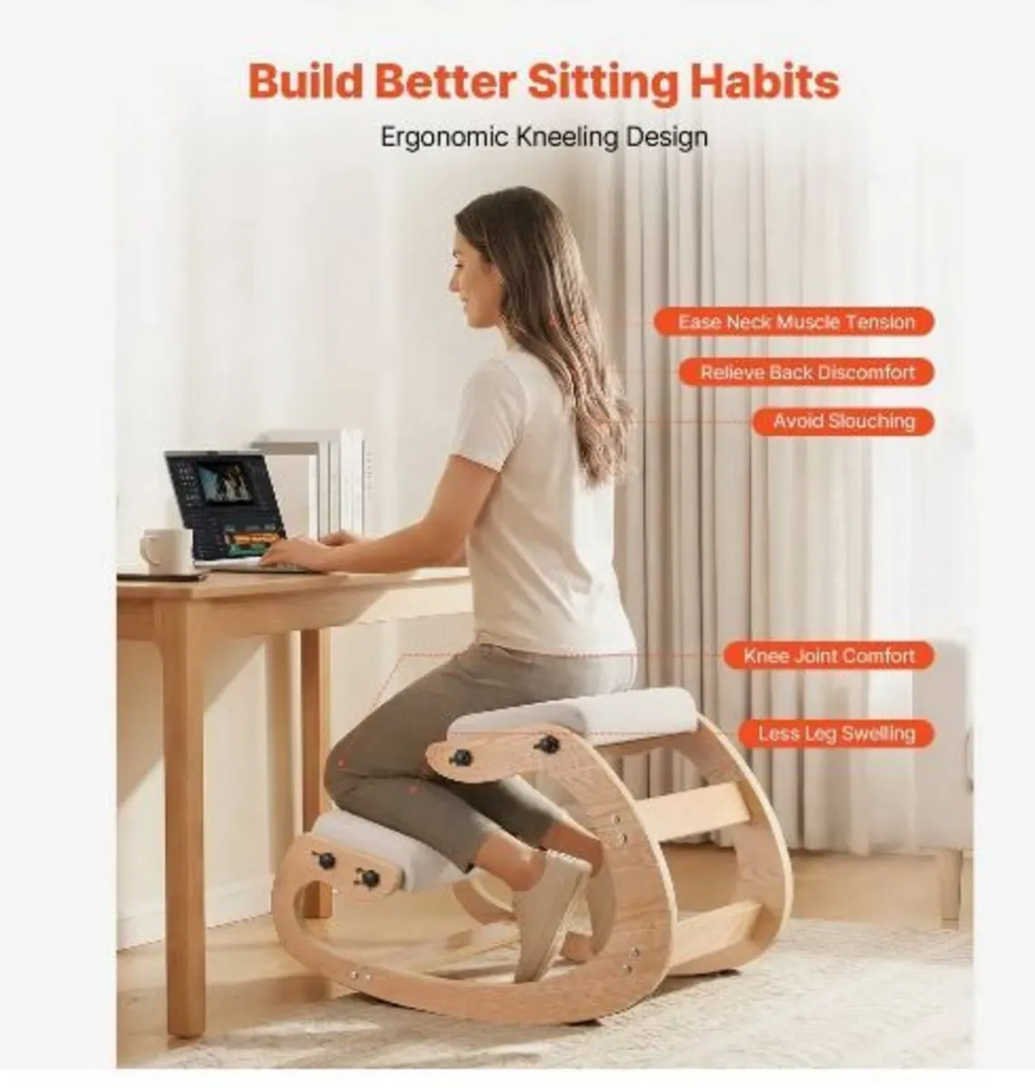 Ergonomic Kneeling Chair - Image 3