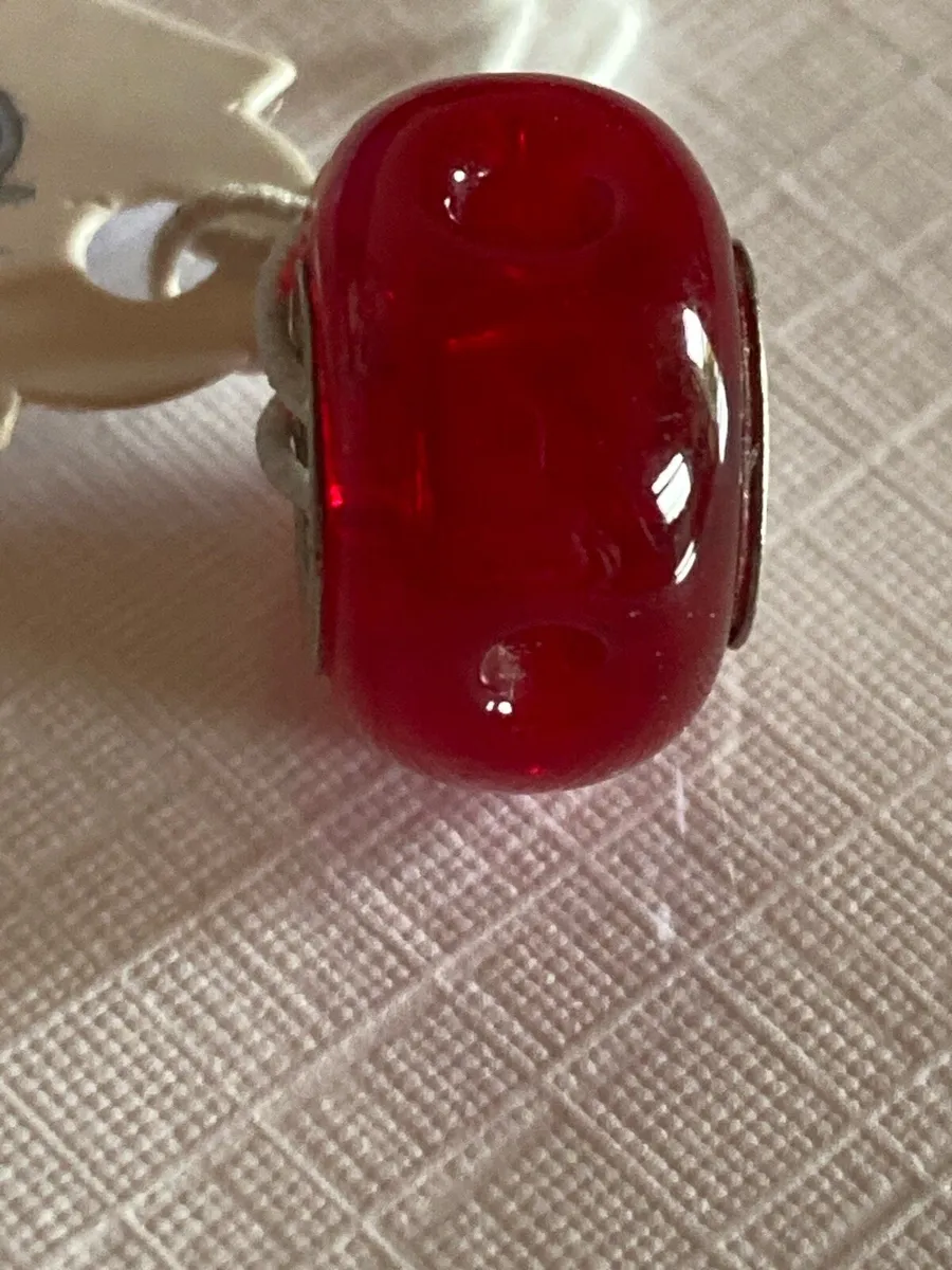 Sterling Silver mount Marano glass charm - Image 3