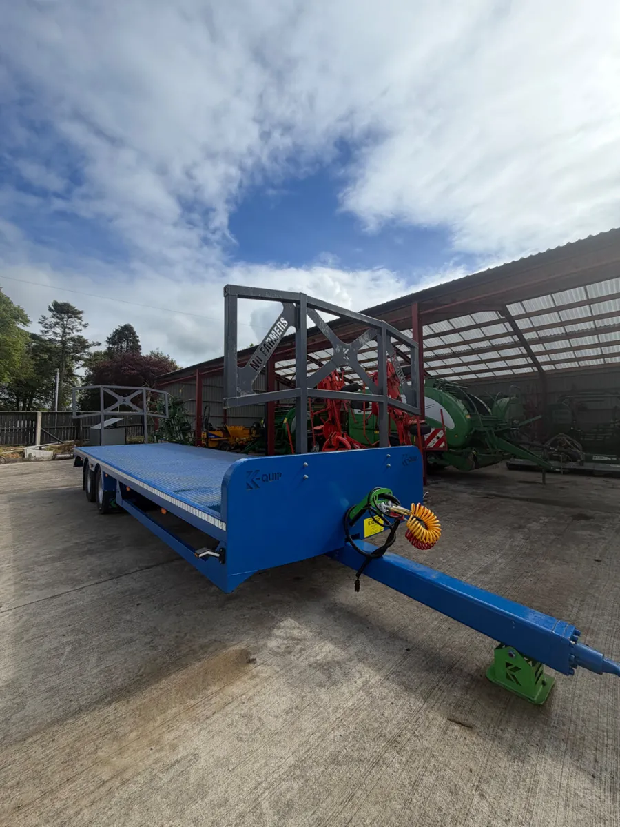 K-quip 28ft flat bed trailer - Image 1