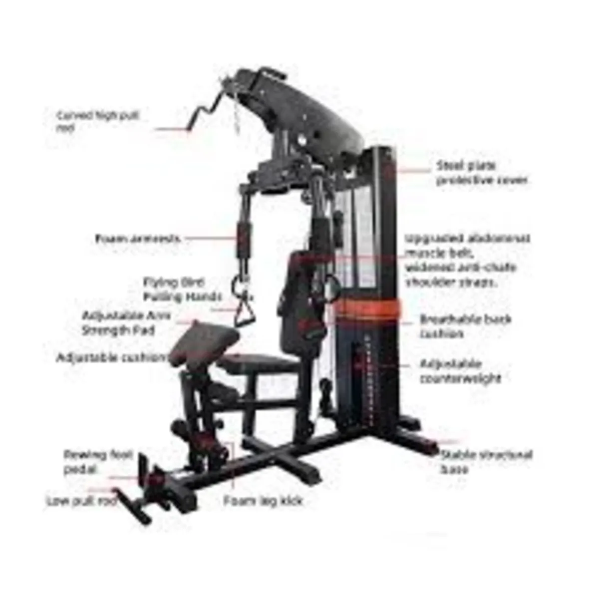 Home Gym Multi Station 73kg Weight Stack - Image 2