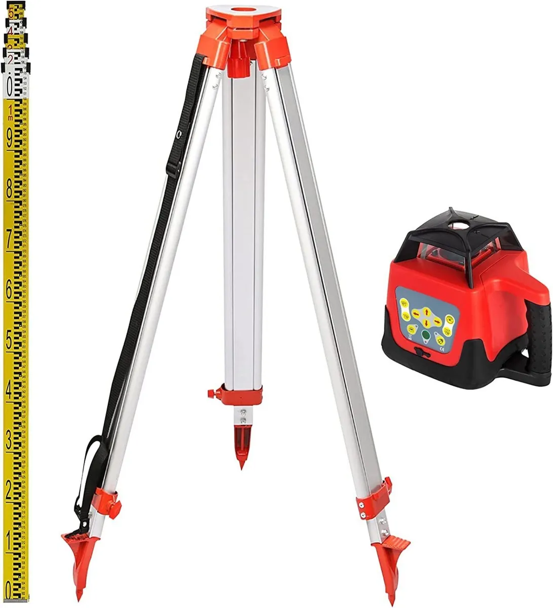 Rotary Laser Level 500m  Self Leveling with Tripod - Image 3