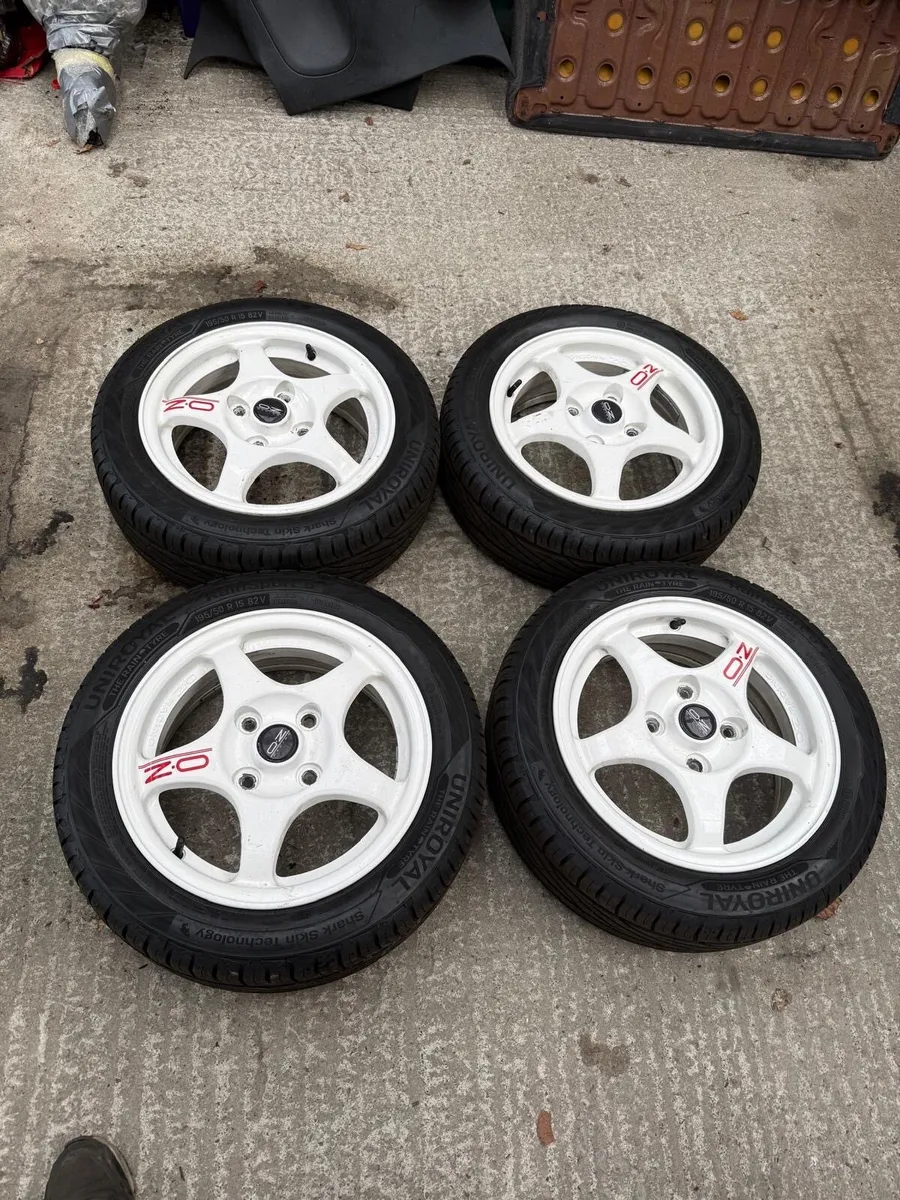 Mitsubishi Evo 3 Enkei alloys - Image 1