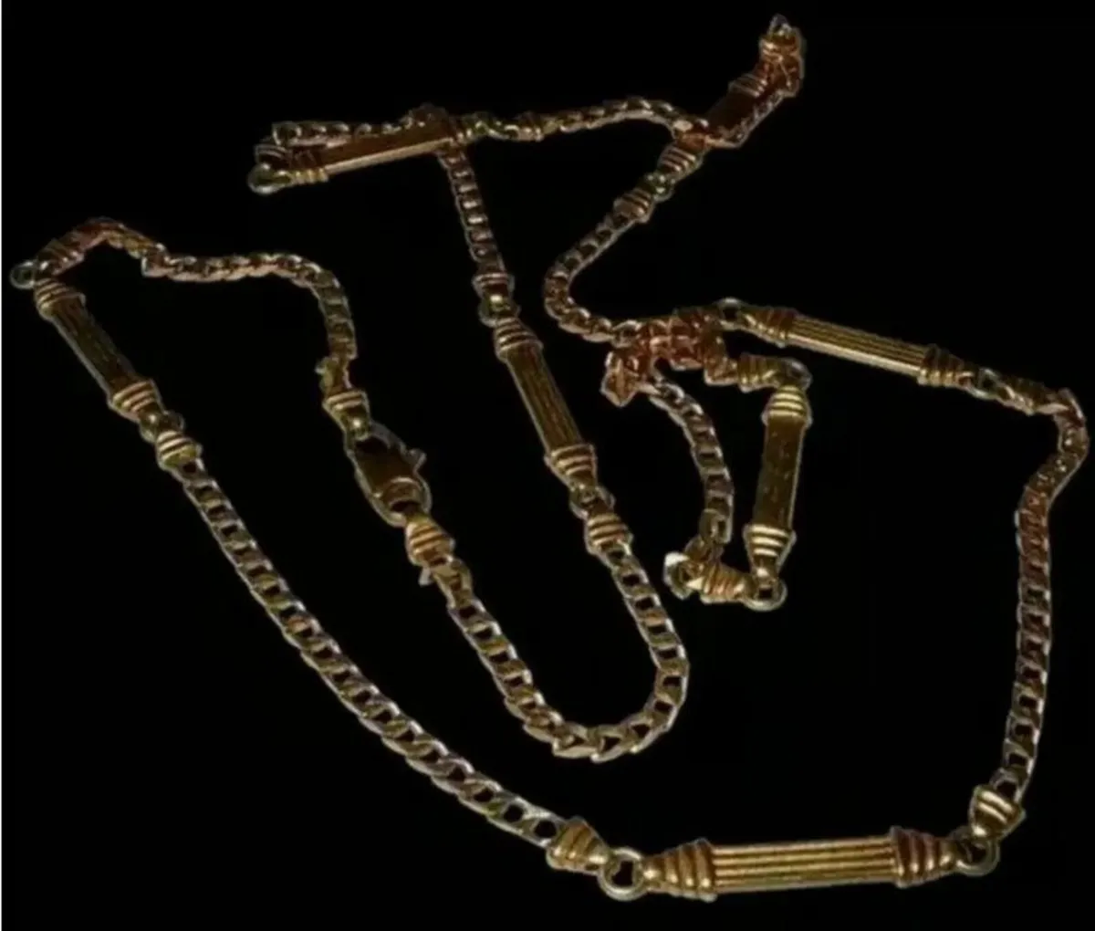 Vintage Hallmarked 9ct Gold 26" Fancy Link Chain - Image 4