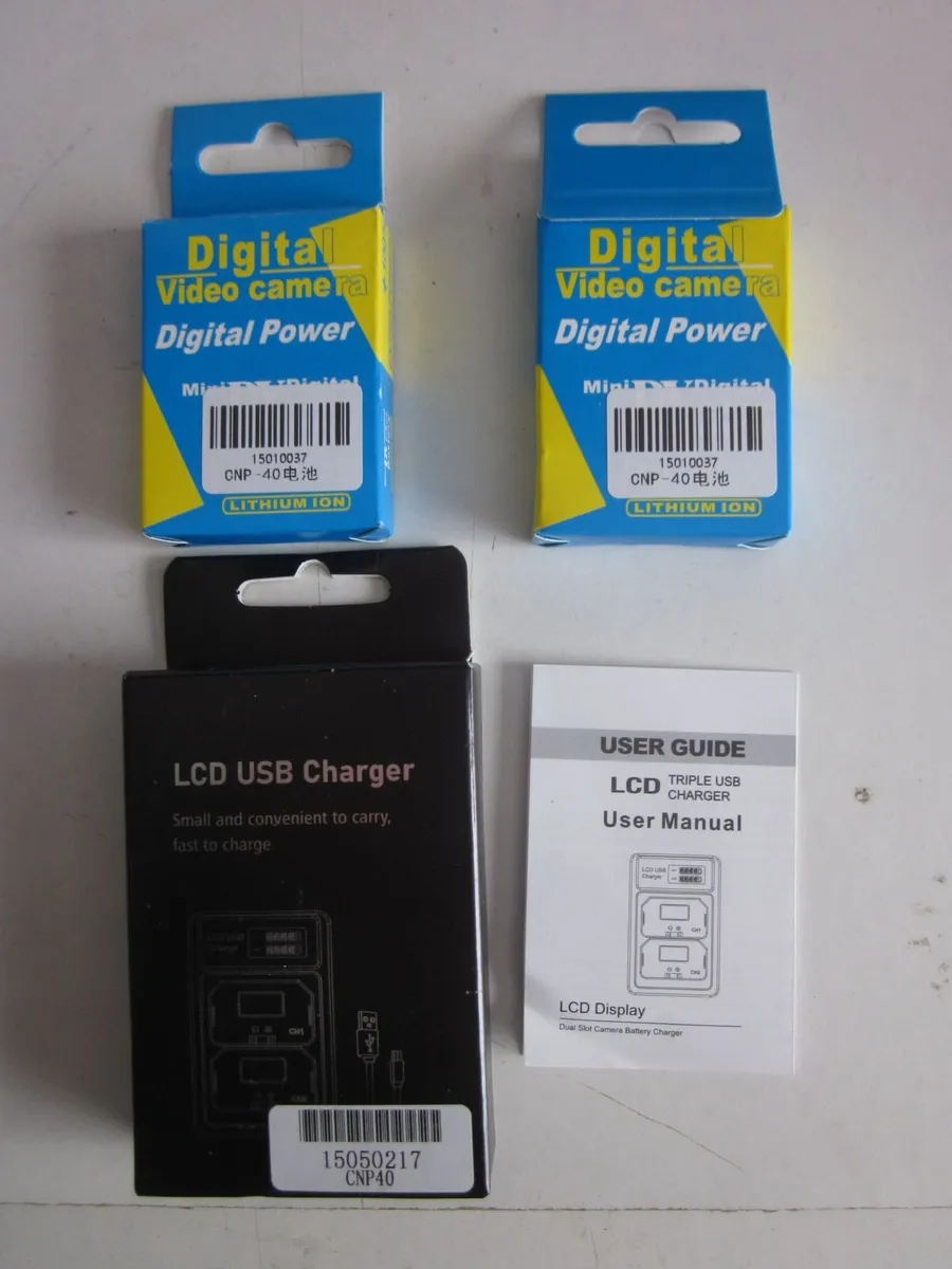 New Charger/2 Batteries For Casio Camera - Image 1