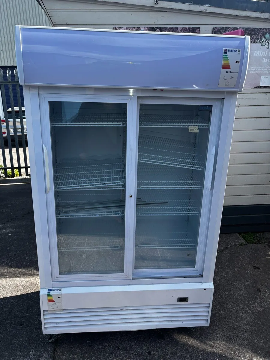 Double door glass fridge - Image 1