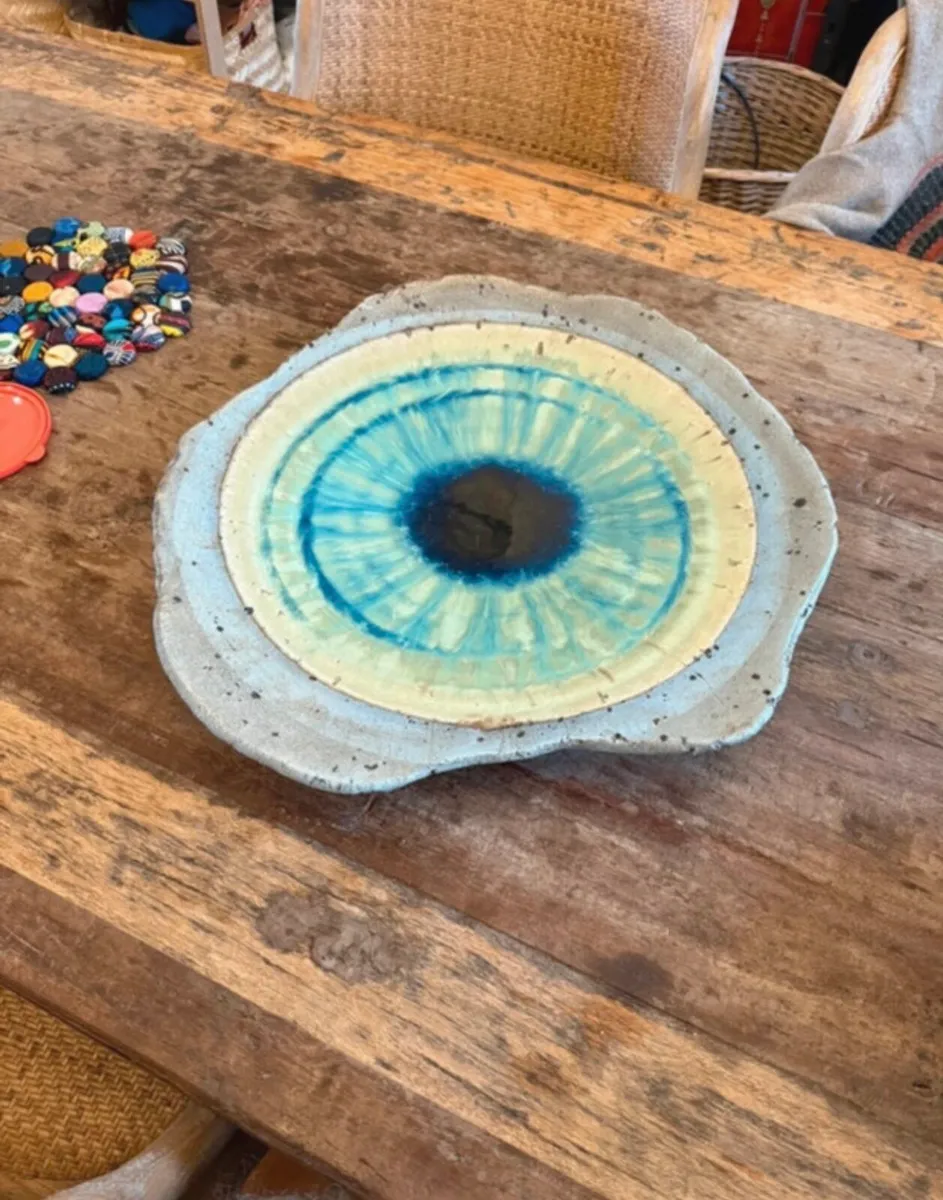 Extra large ceramic serving dish - handmade - Image 1