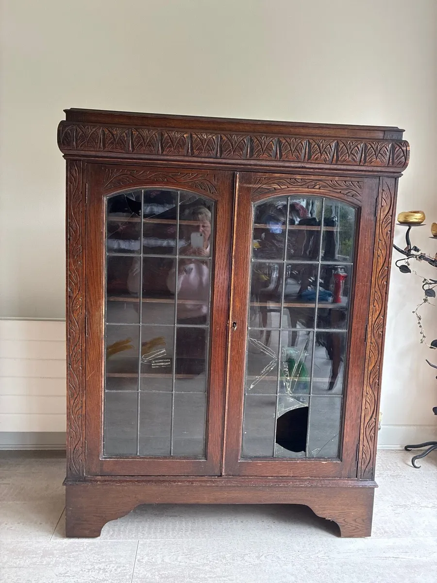 Antique Bookcase/ Cabinet - Image 1