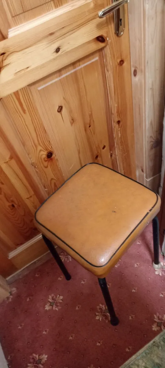1960s Old Tubular Pub Stools - Image 3