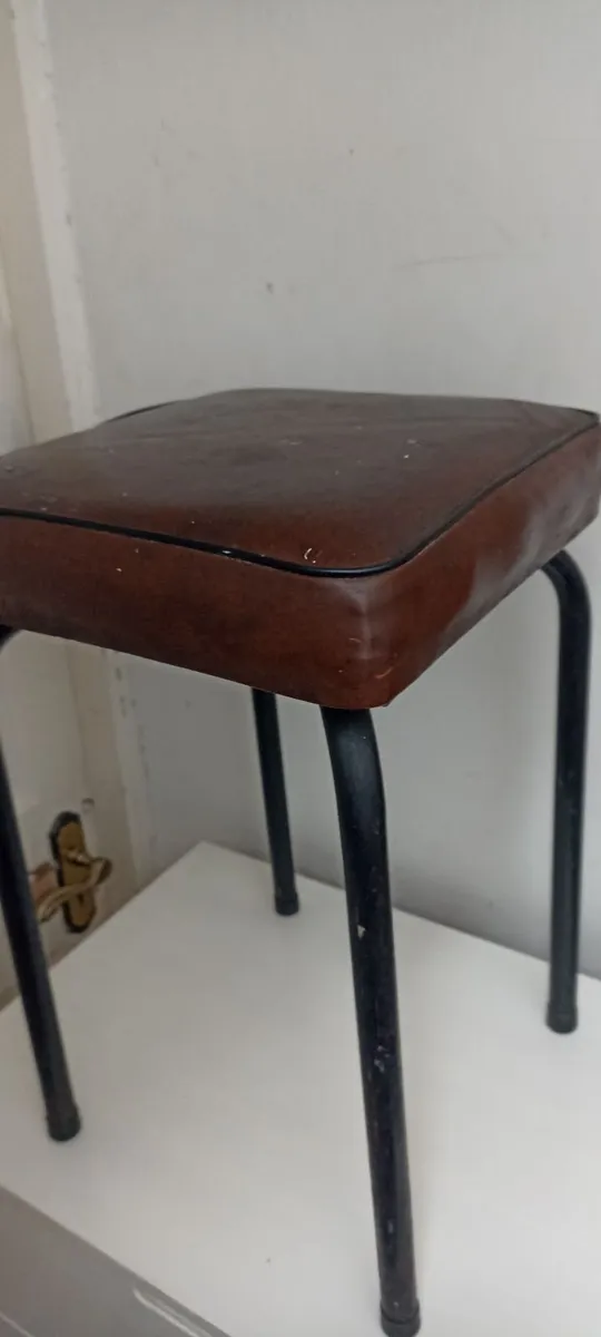 1960s Old Tubular Pub Stools - Image 1