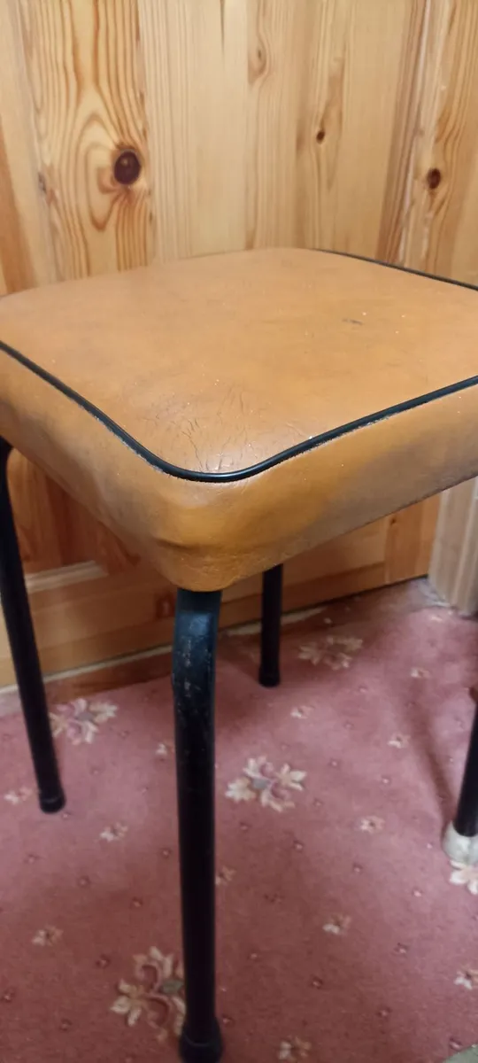 1960s Old Tubular Pub Stools - Image 2