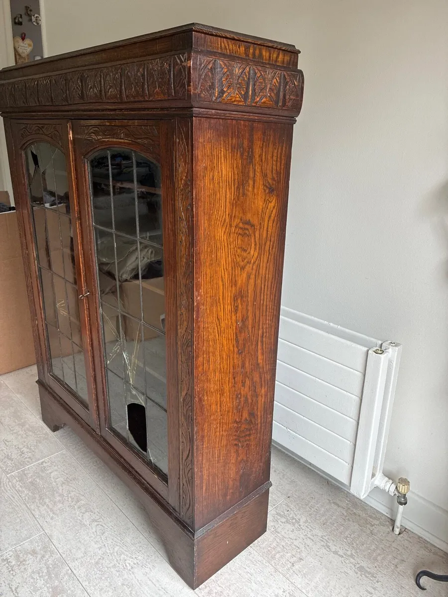 Antique Bookcase/ Cabinet - Image 4